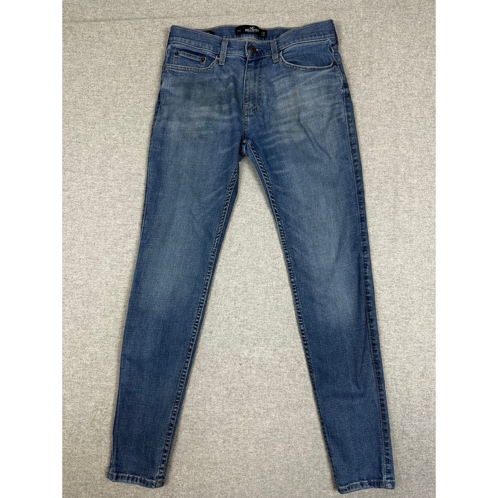 Hollister‎ Super Skinny Jeans Mens 31x32 Blue Advanced Stretch Denim